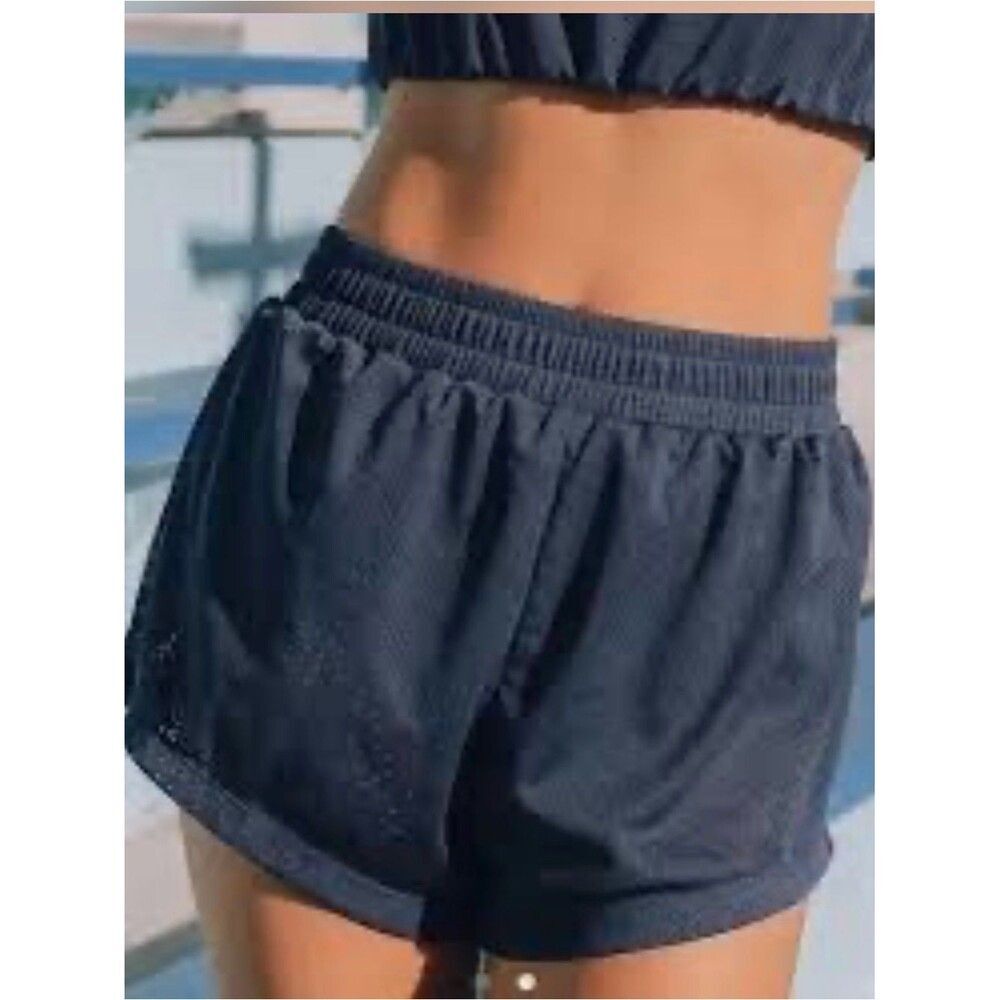 Daily Drills Navy Athletic Mesh Shorts